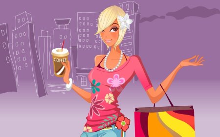 Девушки с покупками