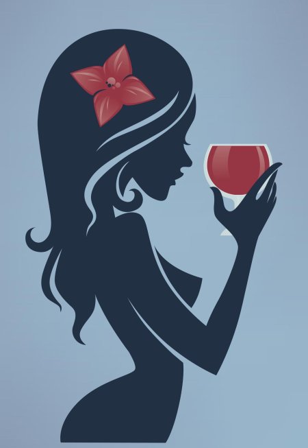 Девушка в бокале