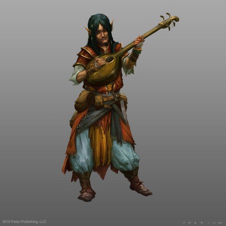 Полуэльф бард днд