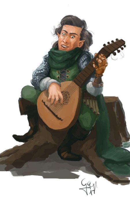 Полурослик бард днд