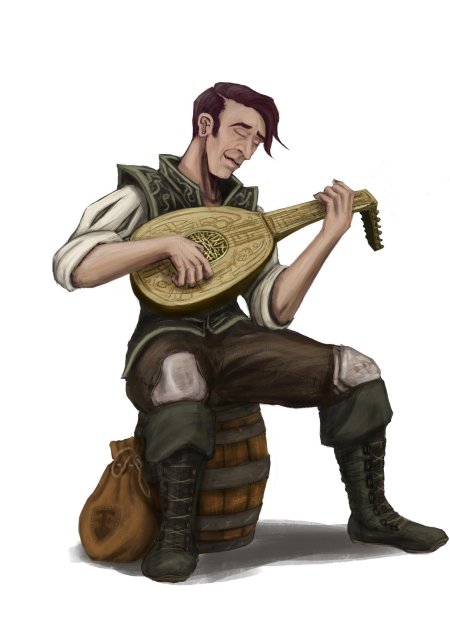 Полуэльф бард