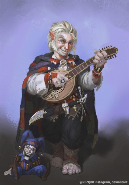 Полурослик бард днд