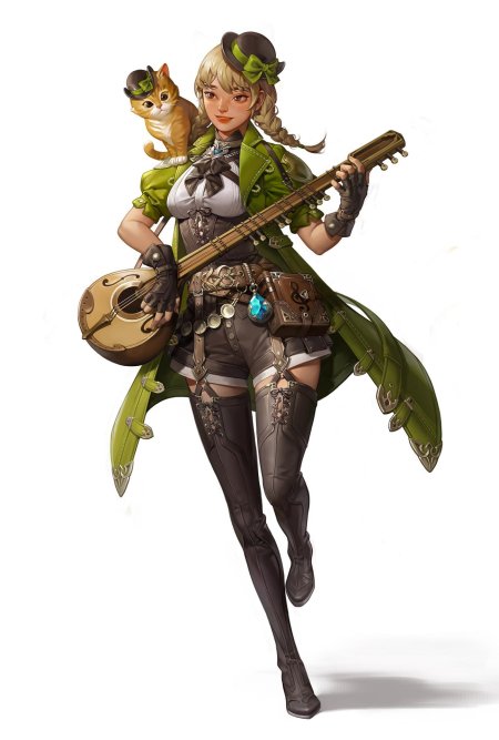 Эльф бард днд арт