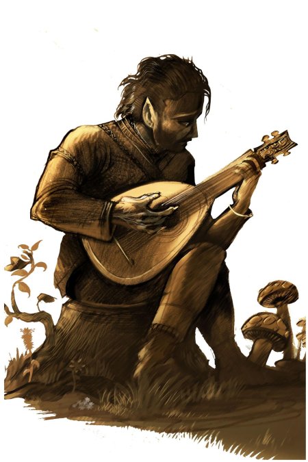 Бард с лютней