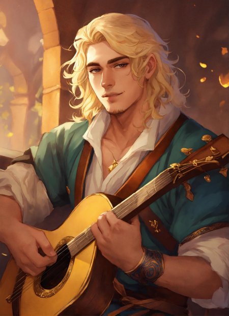 Бард днд арт