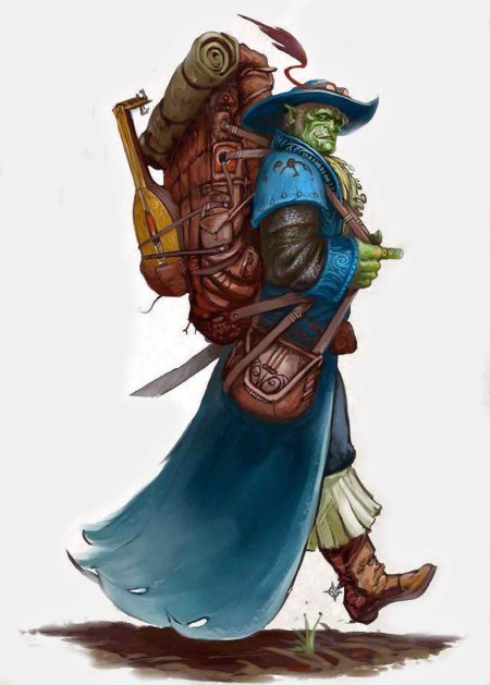 Полуорк бард днд