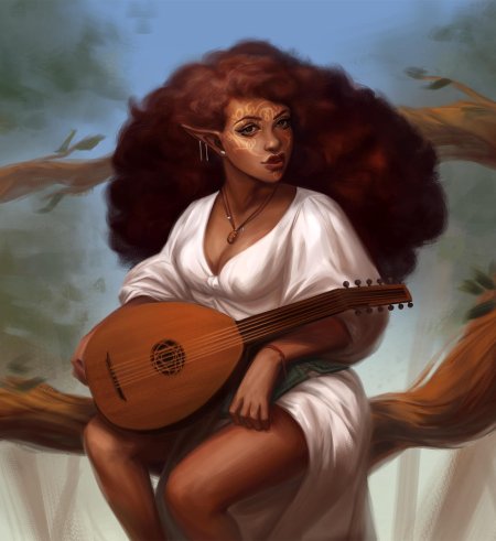 Бард с лютней
