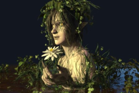 Дриада лесная нимфа