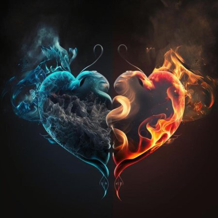 Сердечко огонь