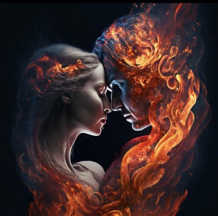 Мужчина и женщина арт