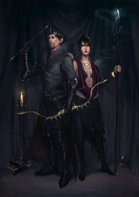 Морриган dragon age арт