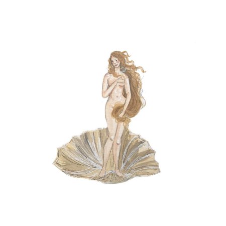 Афродита выходящая из пены морской картина