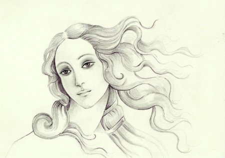 Рождение венеры боттичелли набросок