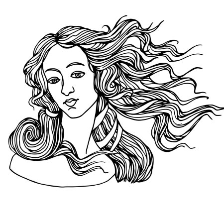 Венера боттичелли вектор