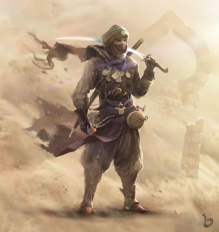 Арабский воин саладин концепт арт