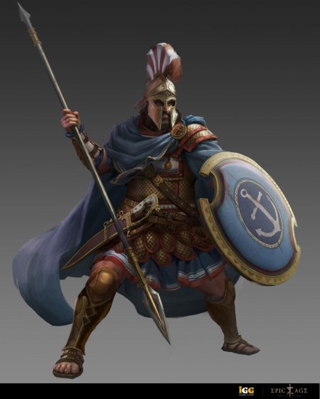 Воин древней греции гоплит