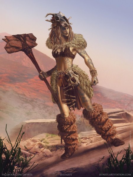 Воительница арт