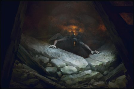 Пещера фэнтези арт