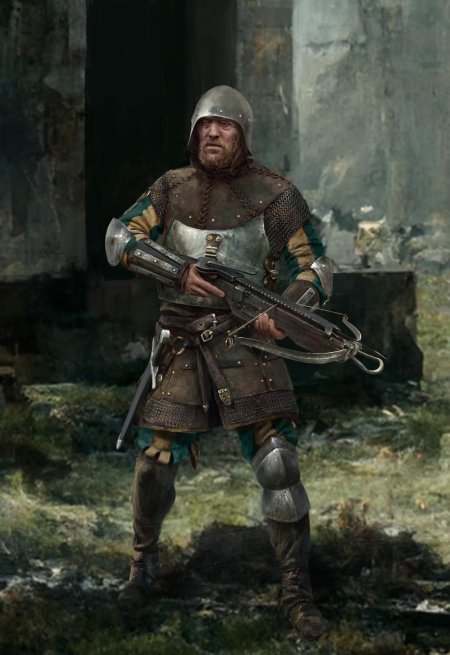 Medieval crossbowman