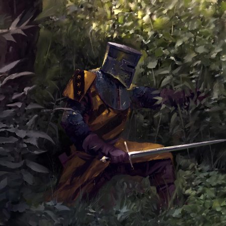 Средневековый рыцарь арт