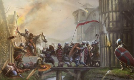 Средневековая битва осада