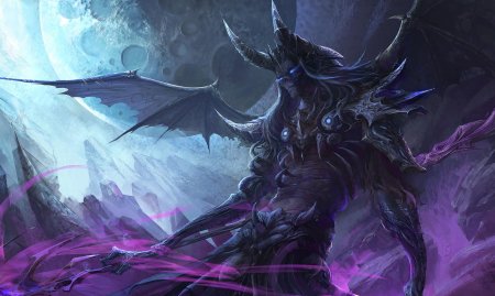 Демон с рогами