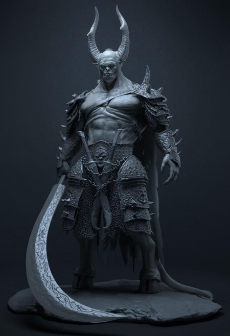 Демон скульптура збраш