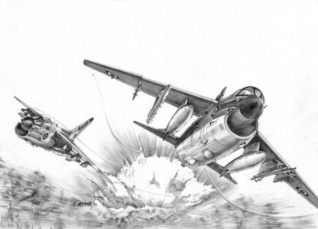 Истребитель карандашом