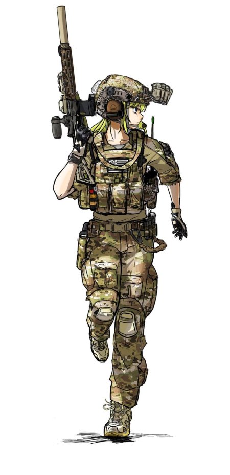 Аниме солдат