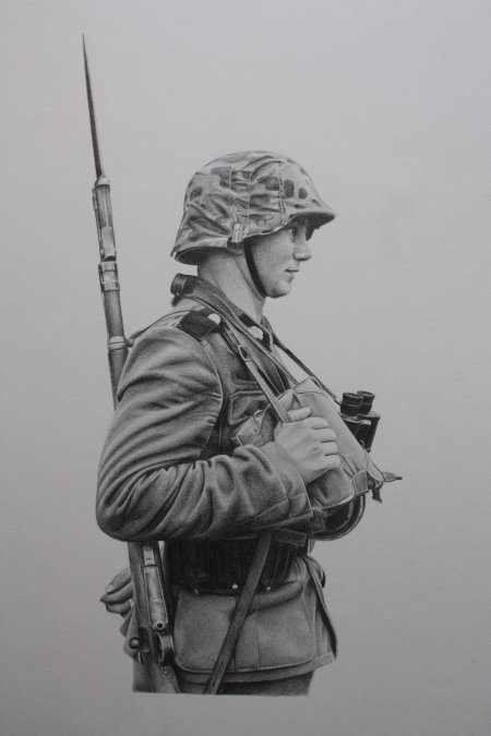 Солдат карандашом