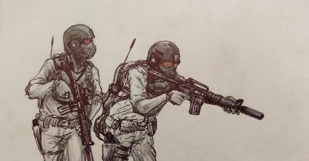 Спецназ рисунок карандашом