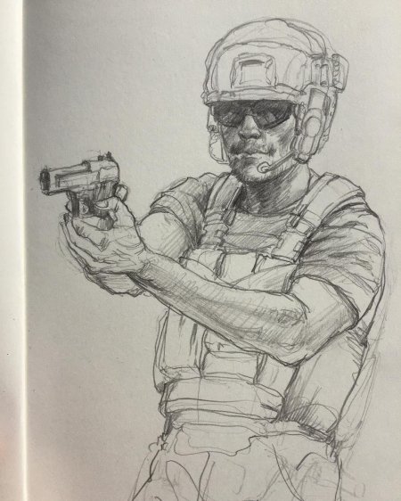 Солдат скетч