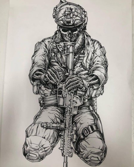 Солдат эскиз