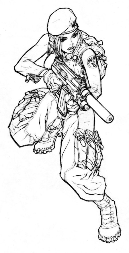 Раскраска спецназ