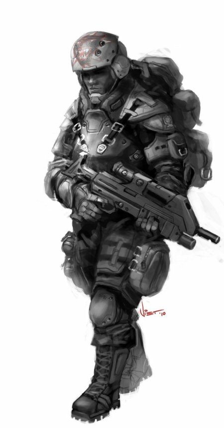 Солдат джаггернаут концепт арт пришелец