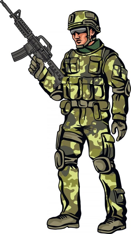 Рисунки военных солдат