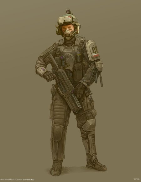 Арт солдат будущего