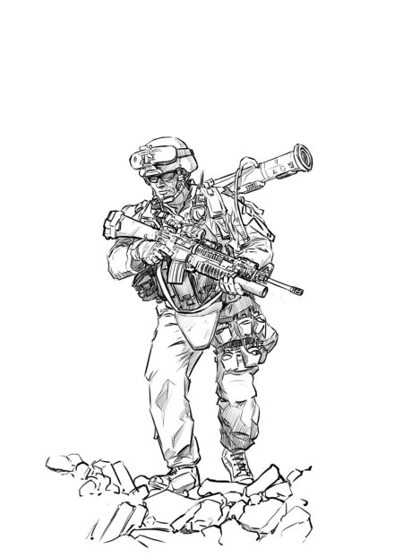 Спецназ раскраска