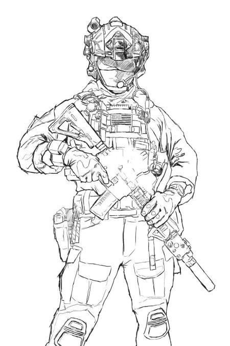 Раскраска спецназ