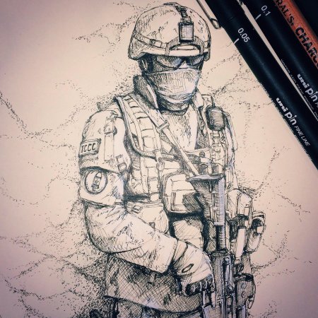 Спецназ рисунок карандашом
