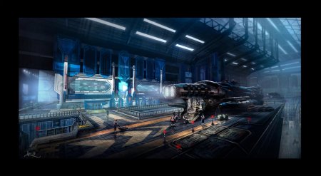 Лаборатория ангар sci fi