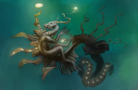 Мифический морской дракон