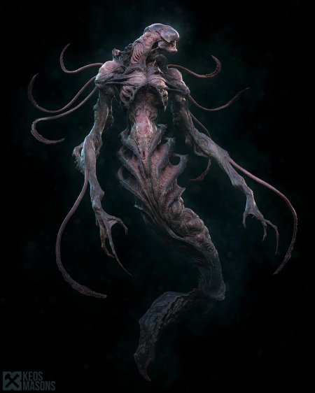 Монстр с щупальцами