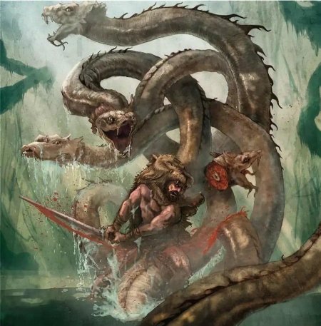 Лернейская гидра и геракл