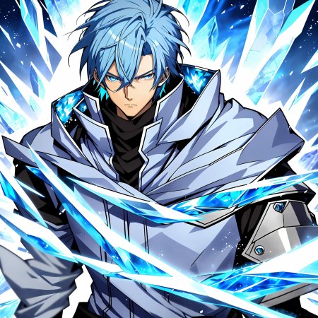 Аниме персонажи с синими волосами