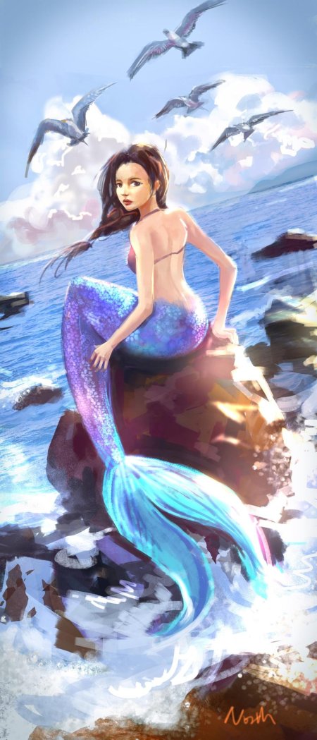 Аниме русалка сирена
