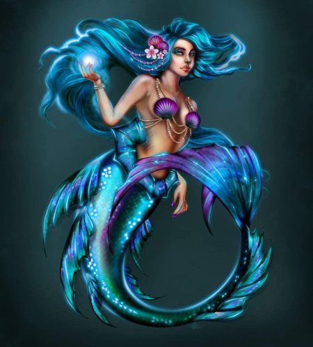Мультяшные девушки русалки