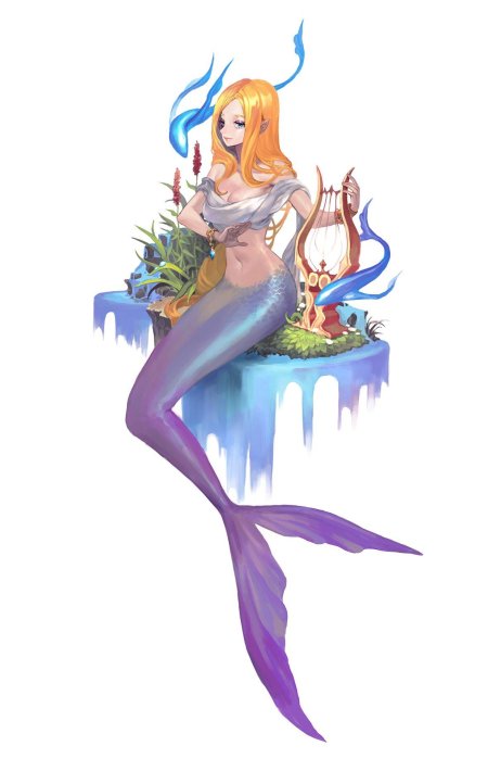 Аниме русалка