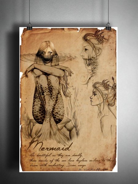 Рисунки русалка