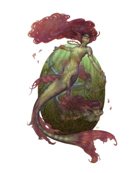 Русалка иллюстрация